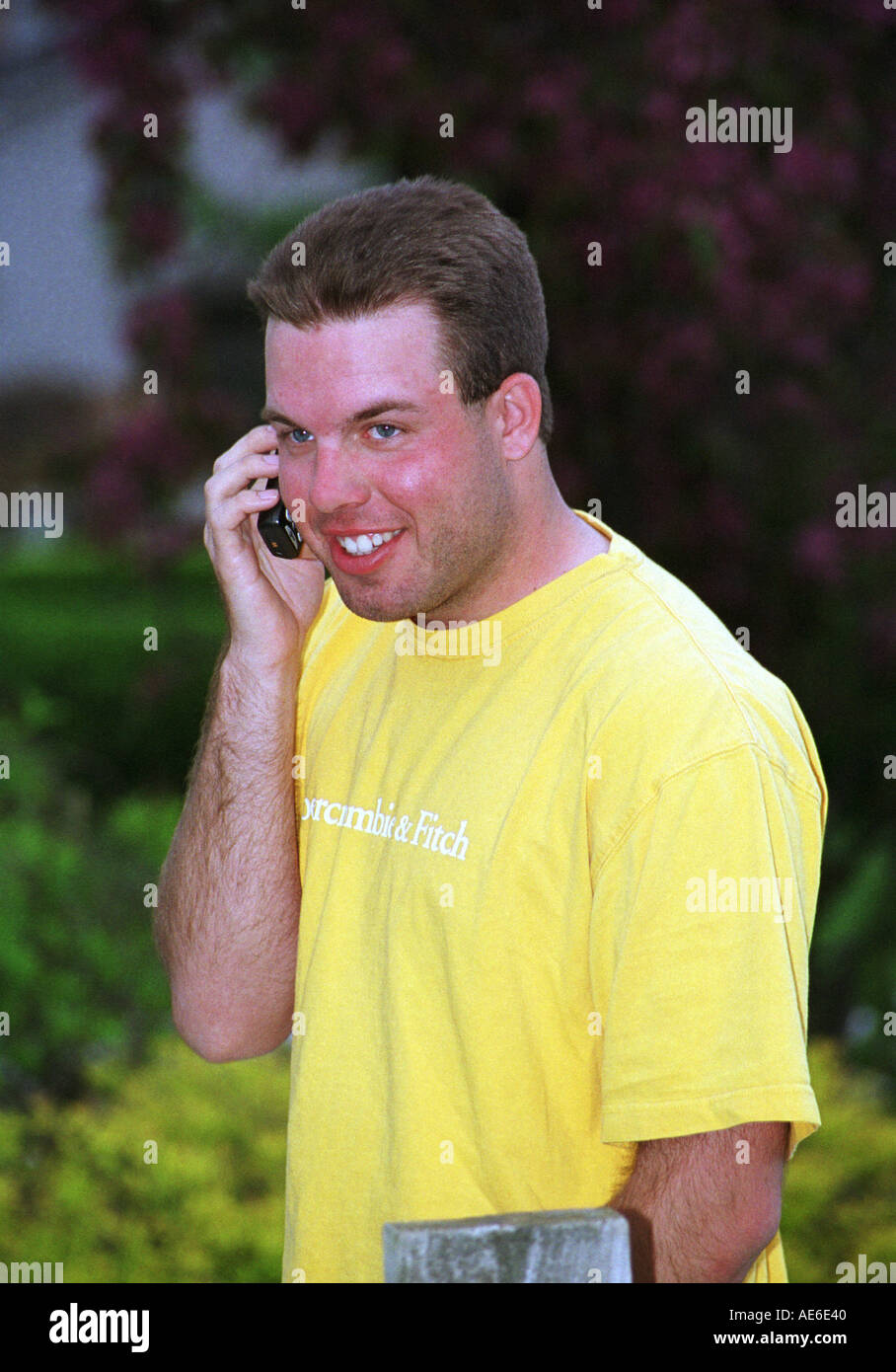 Wireless conversation Stock Photo