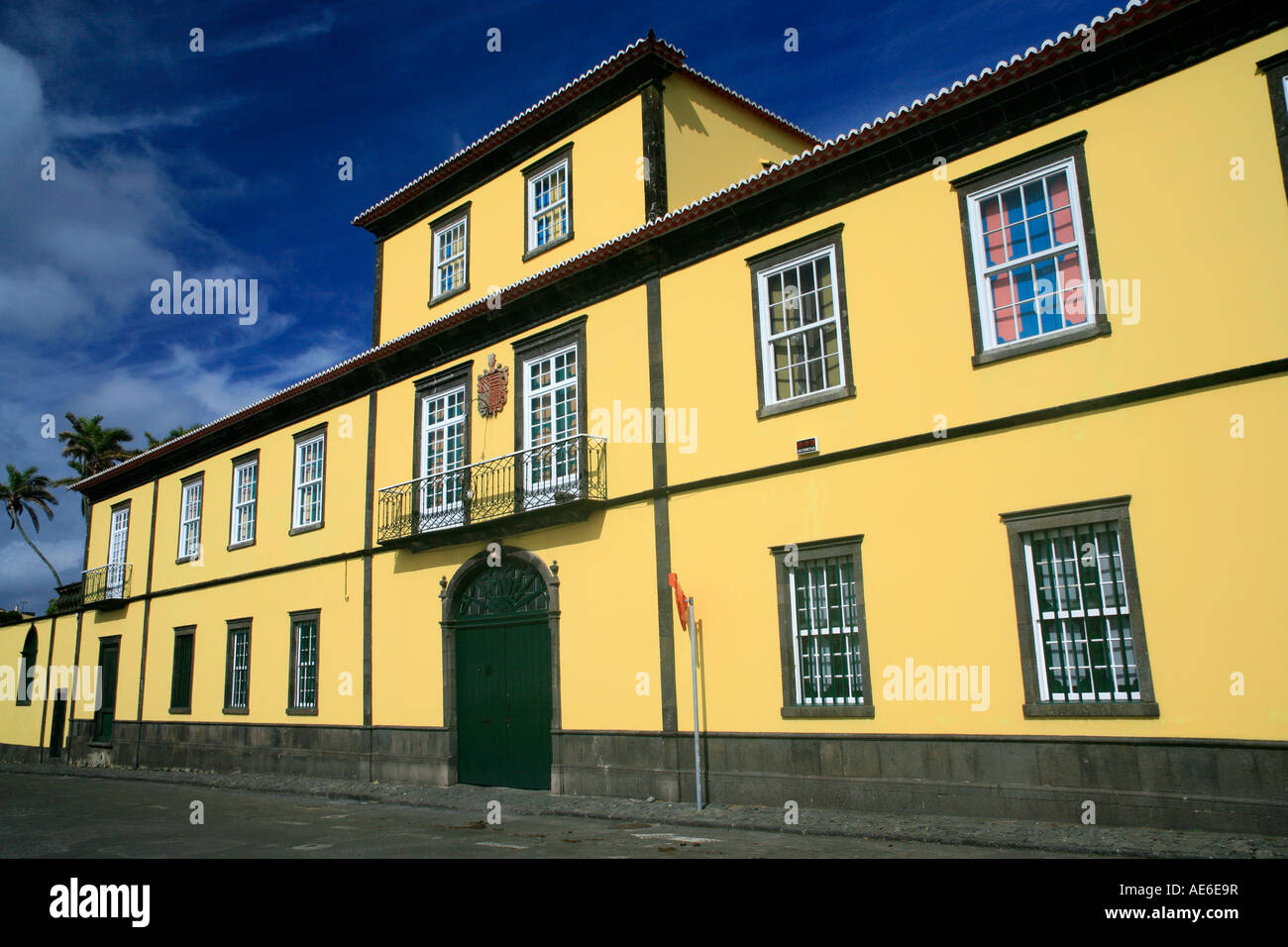 The Solar da Mafoma manor house, in the outskirts of the azorean city of Ribeira Grande. Sao Miguel island, Azores, Portugal Stock Photo