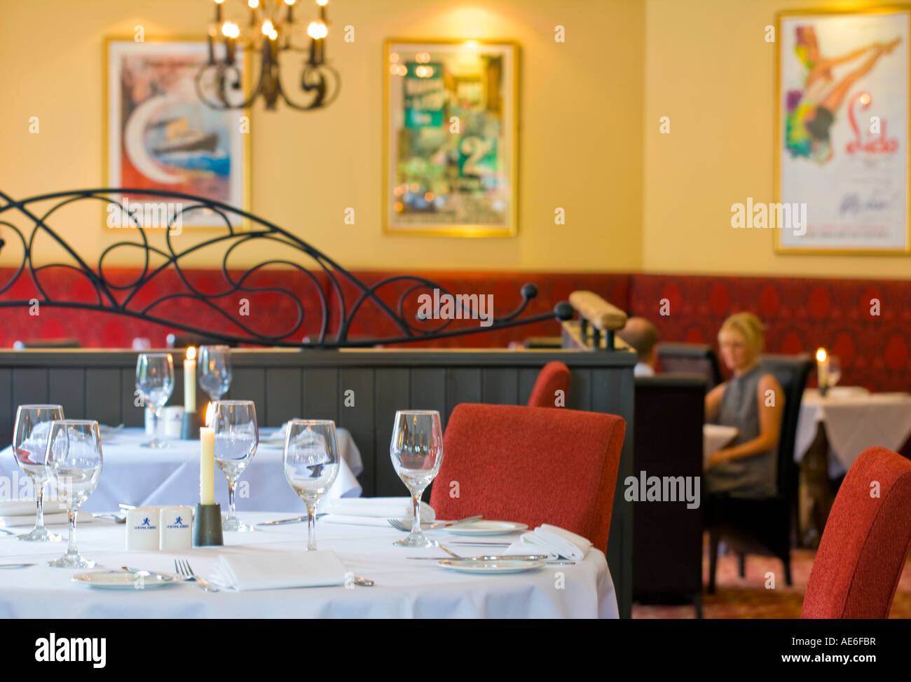 LA BONNE AUBERGE FRENCH RESTAURANT IN EAST KILBRIDE GLASGOW Stock Photo