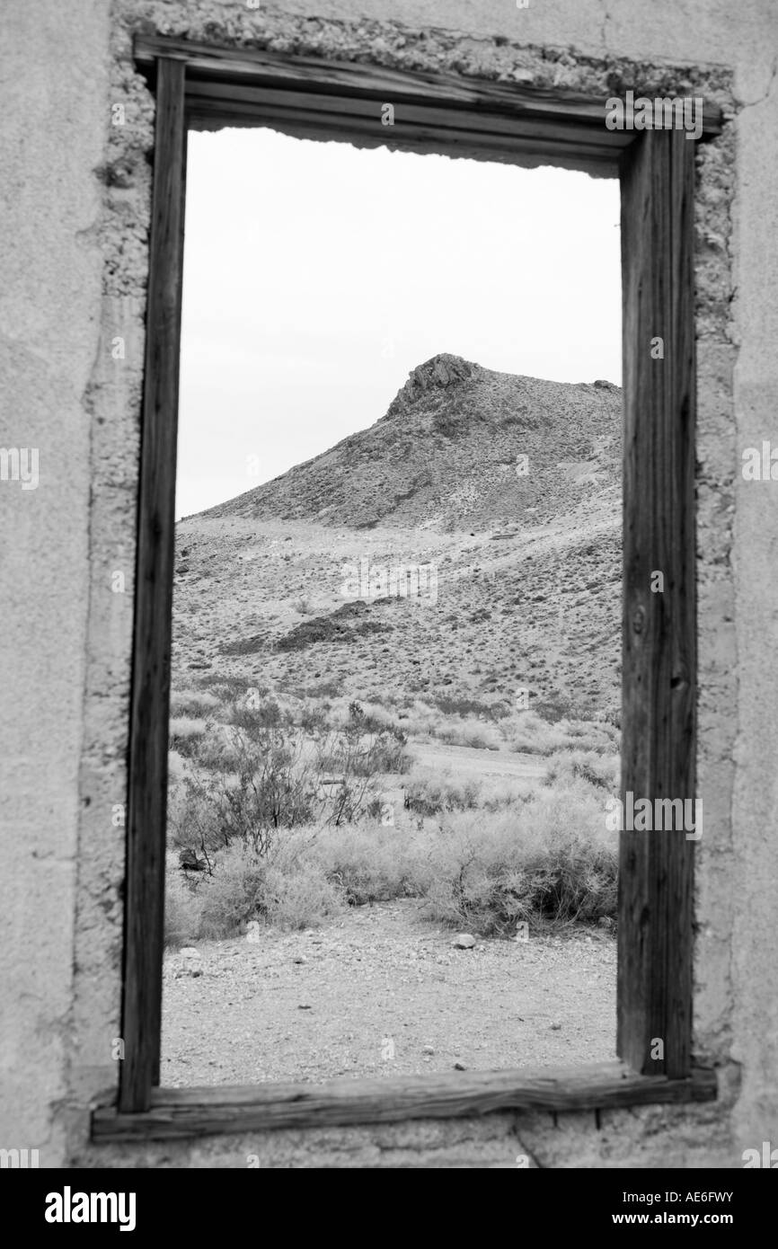 Rhyolite Jailhouse Stock Photo