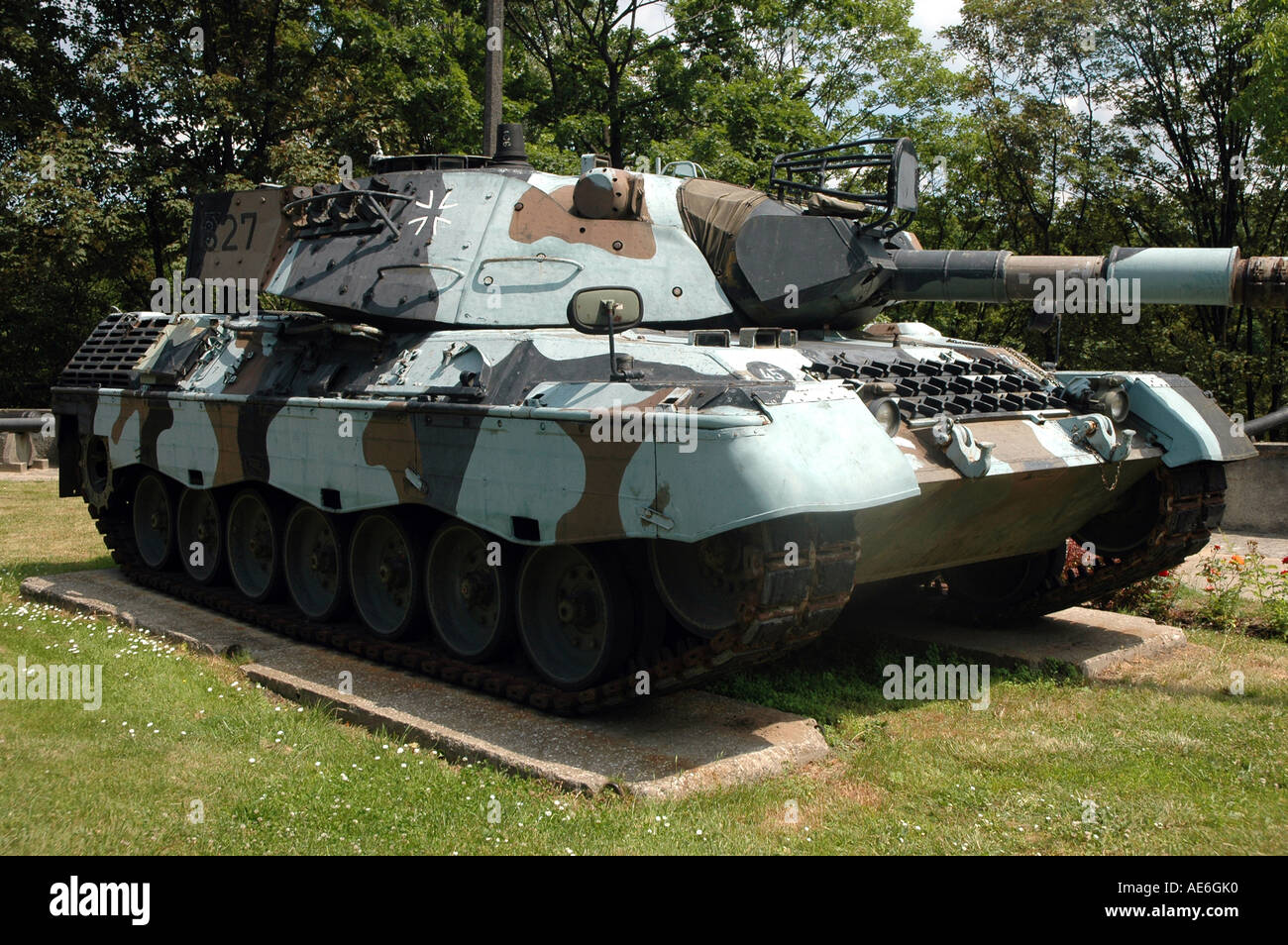 German tank Leopard 1A4 105 mm calibre Stock Photo