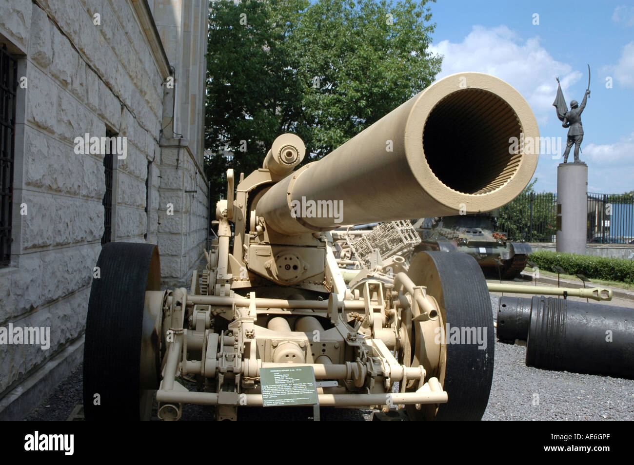 german Moerser 18 mortar caliber 100 mm Stock Photo - Alamy