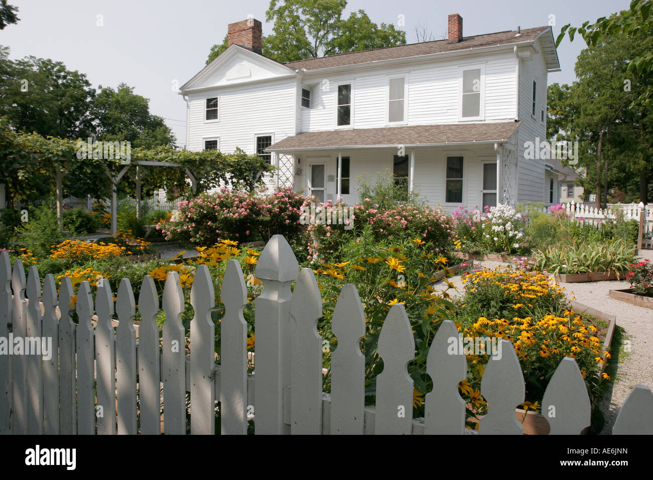 Toledo Ohio Maumee River Road Wolcott House Museum built 1827 Federal Stock Photo 13585184 Alamy