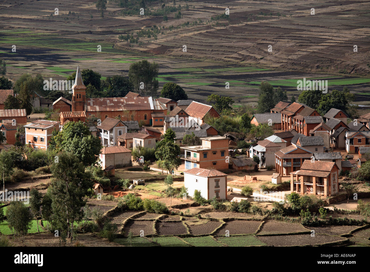 Aerial view african village near hi-res stock photography and images ...