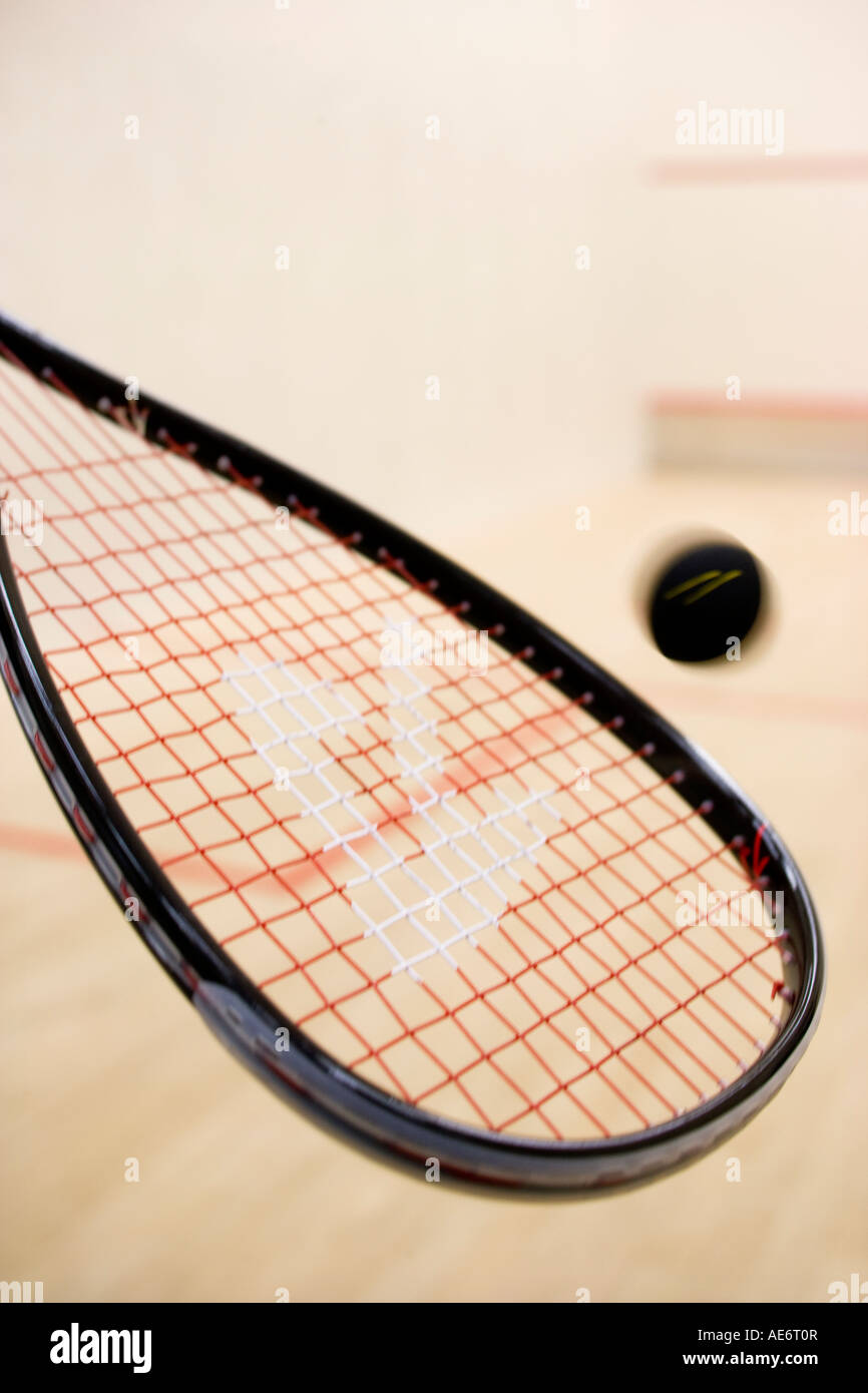 squash racket and ball Stock Photo Alamy