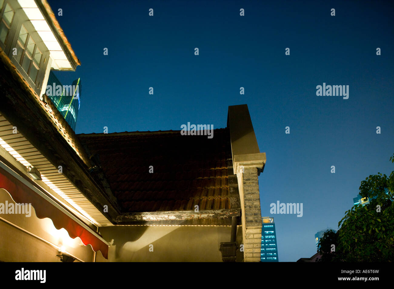 rooftops of xintiandi Stock Photo