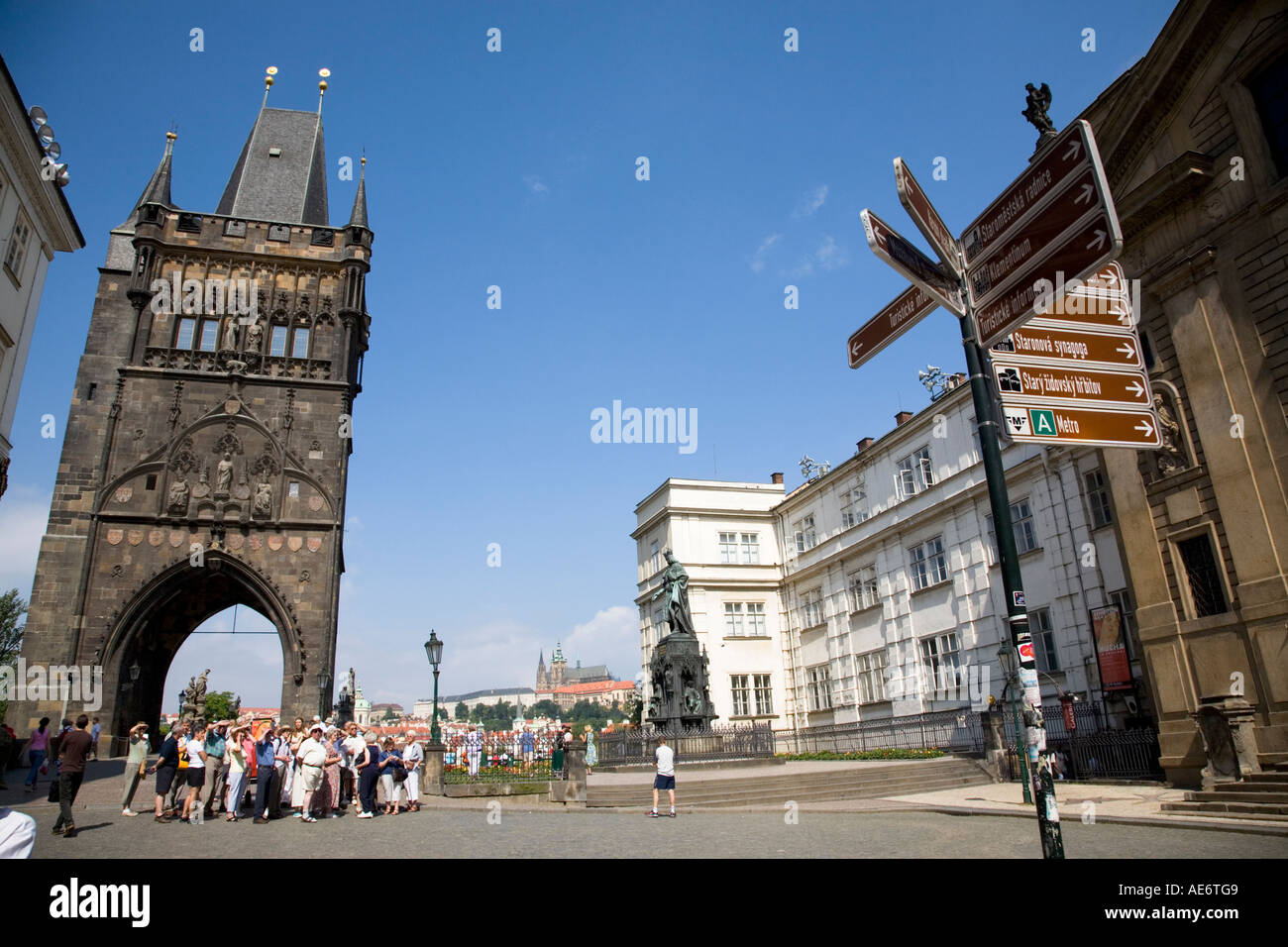 old town bridge tower prague
