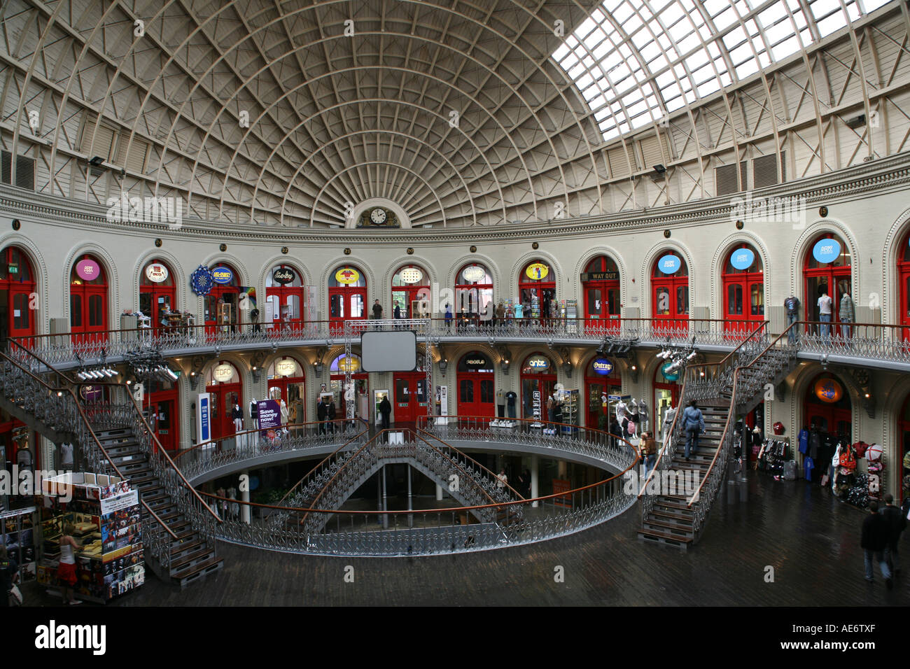 The Corn Exchange shopping centre in Leeds, Yorkshire, England Stock