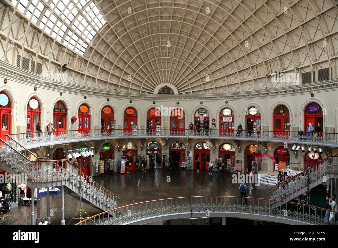 The Corn Exchange shopping centre in Leeds, Yorkshire, England Stock