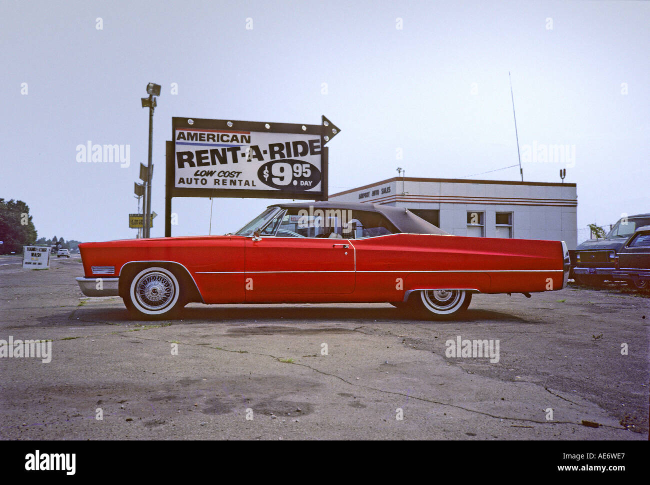 "^1967 Cadillac De Ville ^convertible, ^RentaRide, California" Stock Photo
