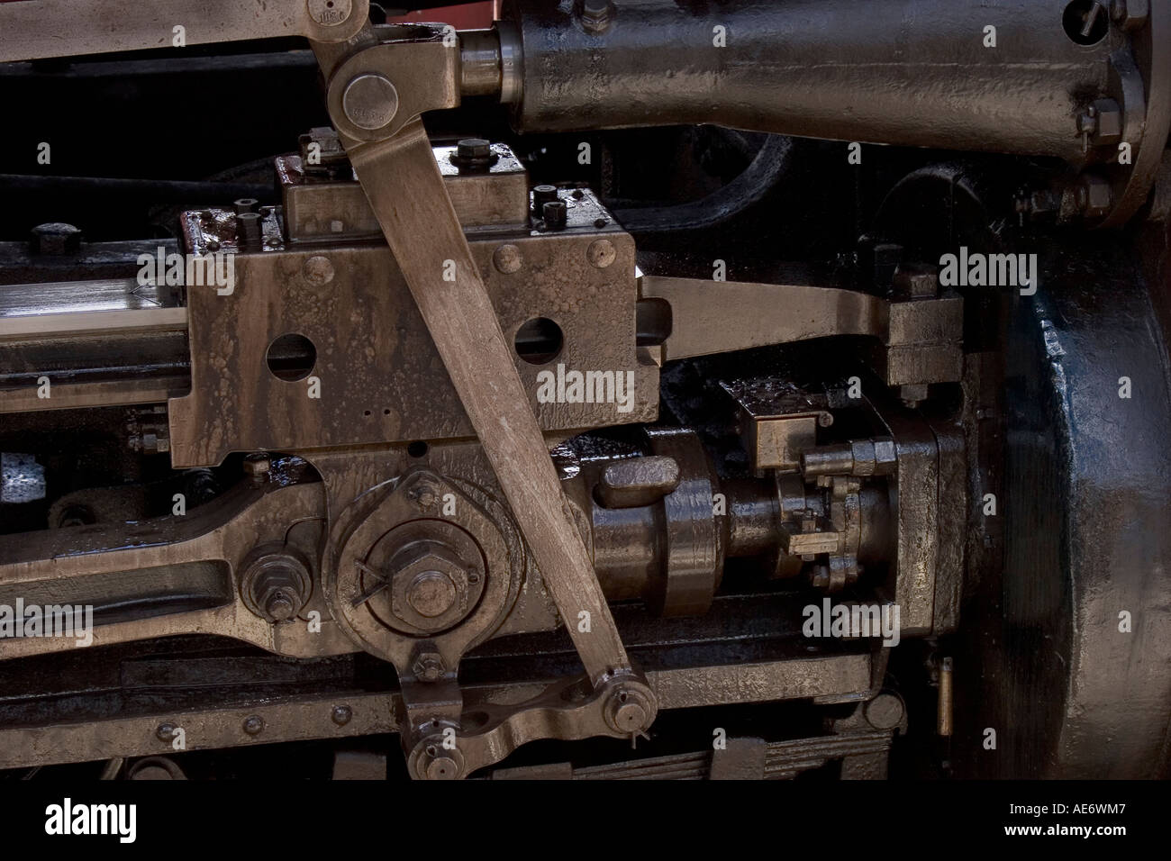 Details on steam engine Stock Photo - Alamy