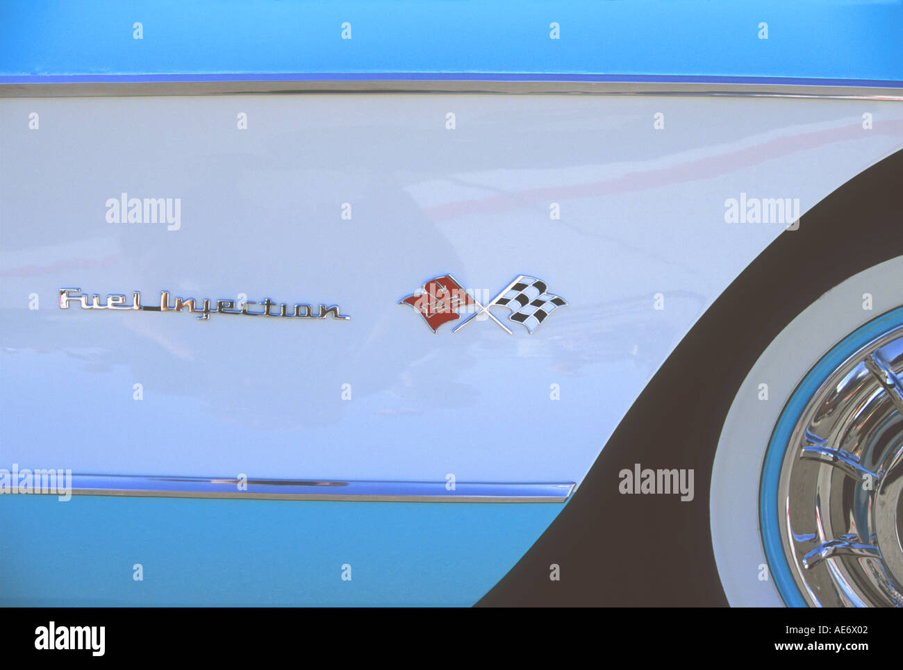 "^1957 Chevrolet Corvette, "fuel injection ^badge", California Stock