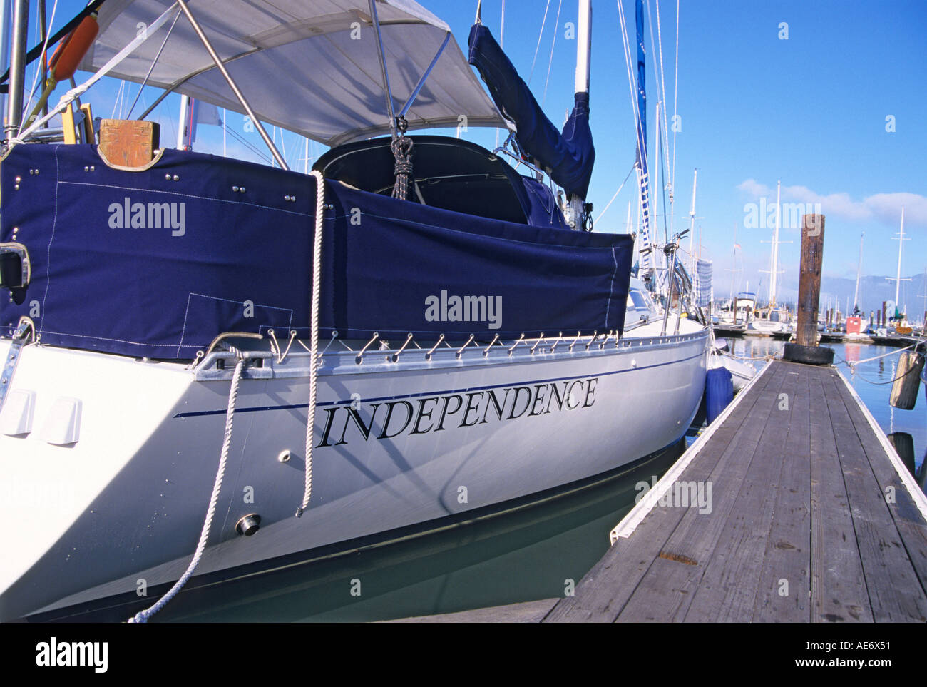 'Yacht ^Independence, ^Sausalito, California' Stock Photo