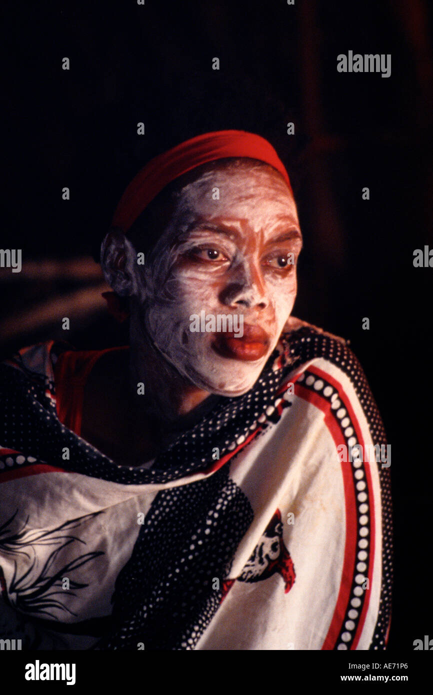 Sangoma, traditional healer, woman at Shakland, KwaZulu Natal, South Africa Stock Photo