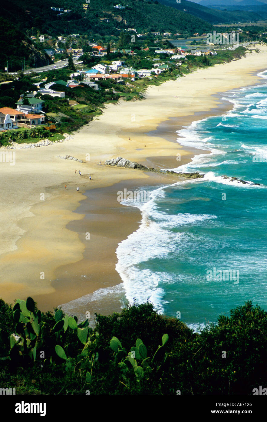 Indian Ocean beach front community of Wilderness, Western Cape, South Africa Stock Photo