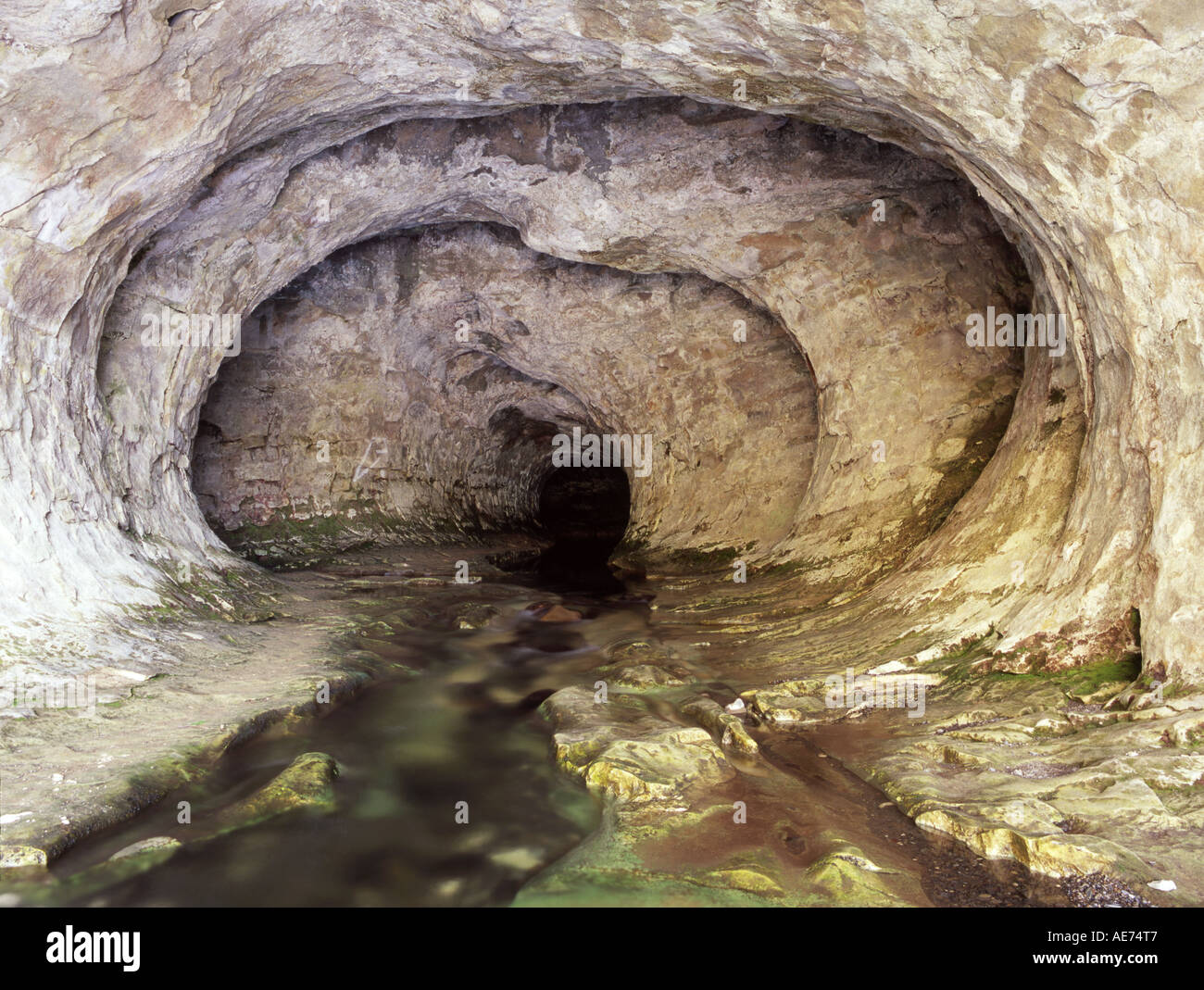 Limestone Cave Outlet in Cave Stream Scenic Reserve Canterbury South ...