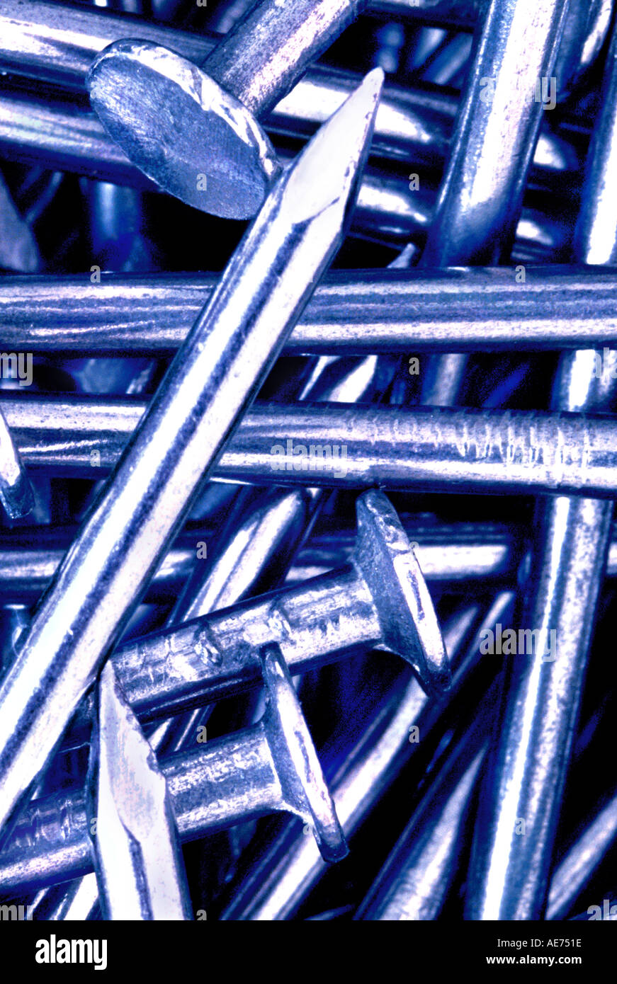 5023 PILE OF CARPENTER NAILS 16 D COMMON Stock Photo Alamy