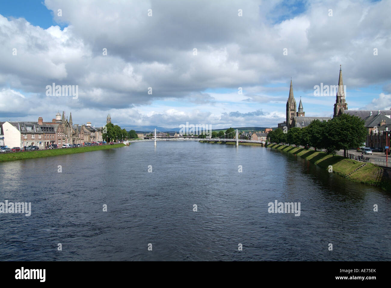 The river Ness, Inverness, Highland Scotland Stock Photo