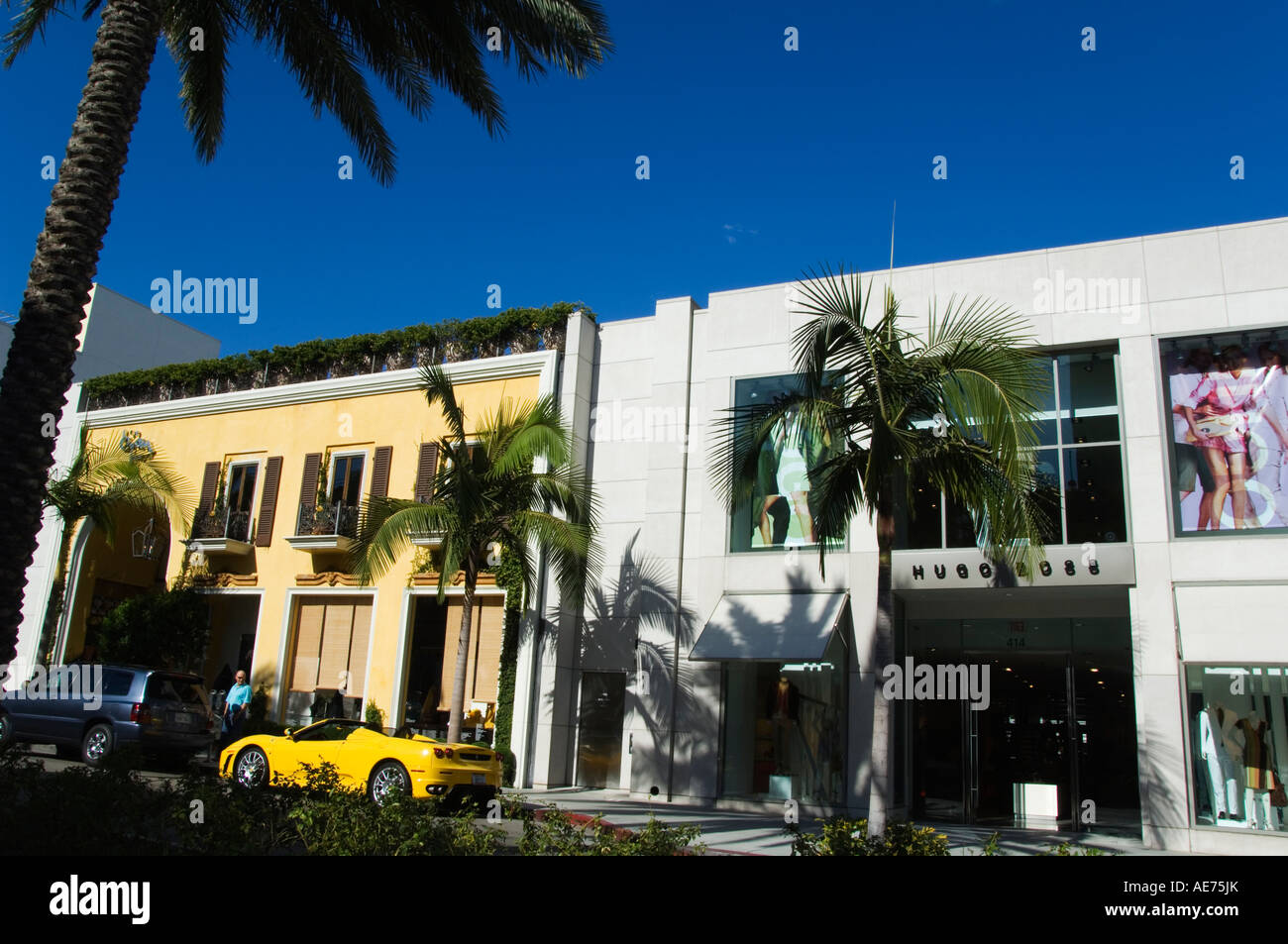 USA Los Angeles Designer Boutiques in Beverley Hills Stock Photo