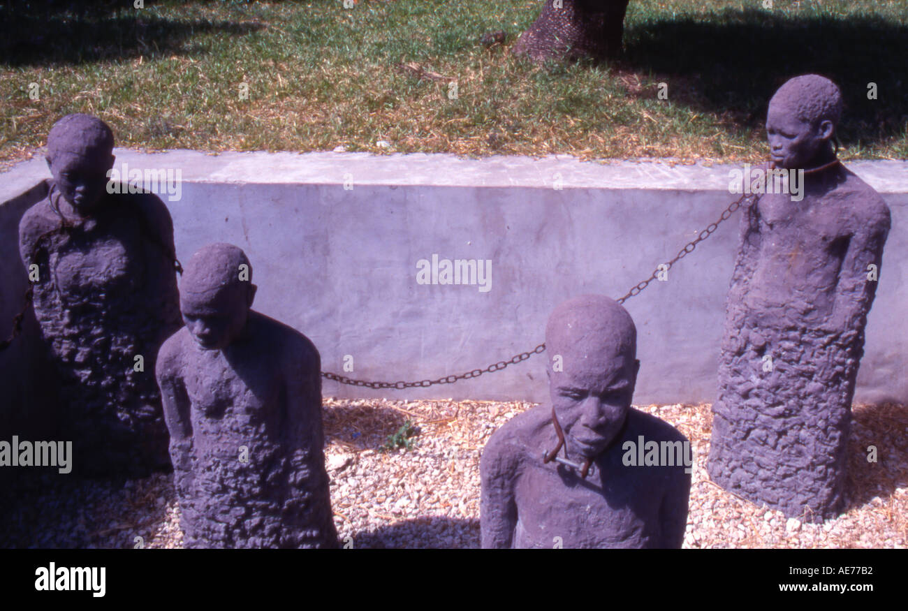 Zanzibar Stone Town Outside The Anglican Cathedral a sculpture of four
