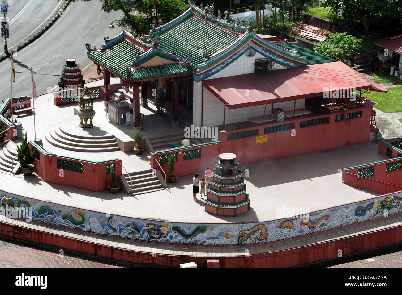 Aerial View Of Tua Pek Kong Temple Taoist Kuching Sarawak Borneo Malaysia Stock Photo Alamy