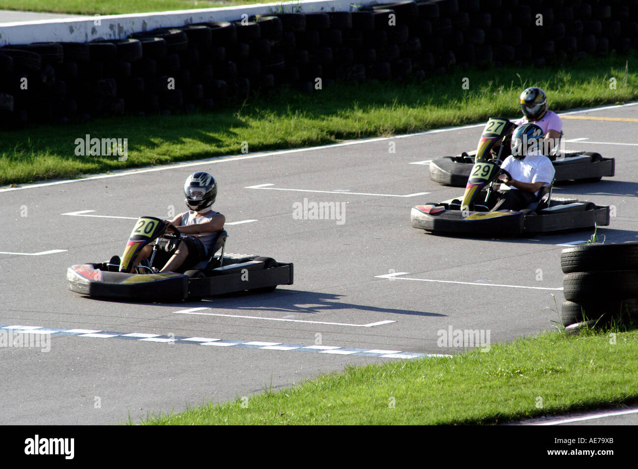 Go Karts on a Racetrack in Macau, SAR, China Stock Photo - Alamy