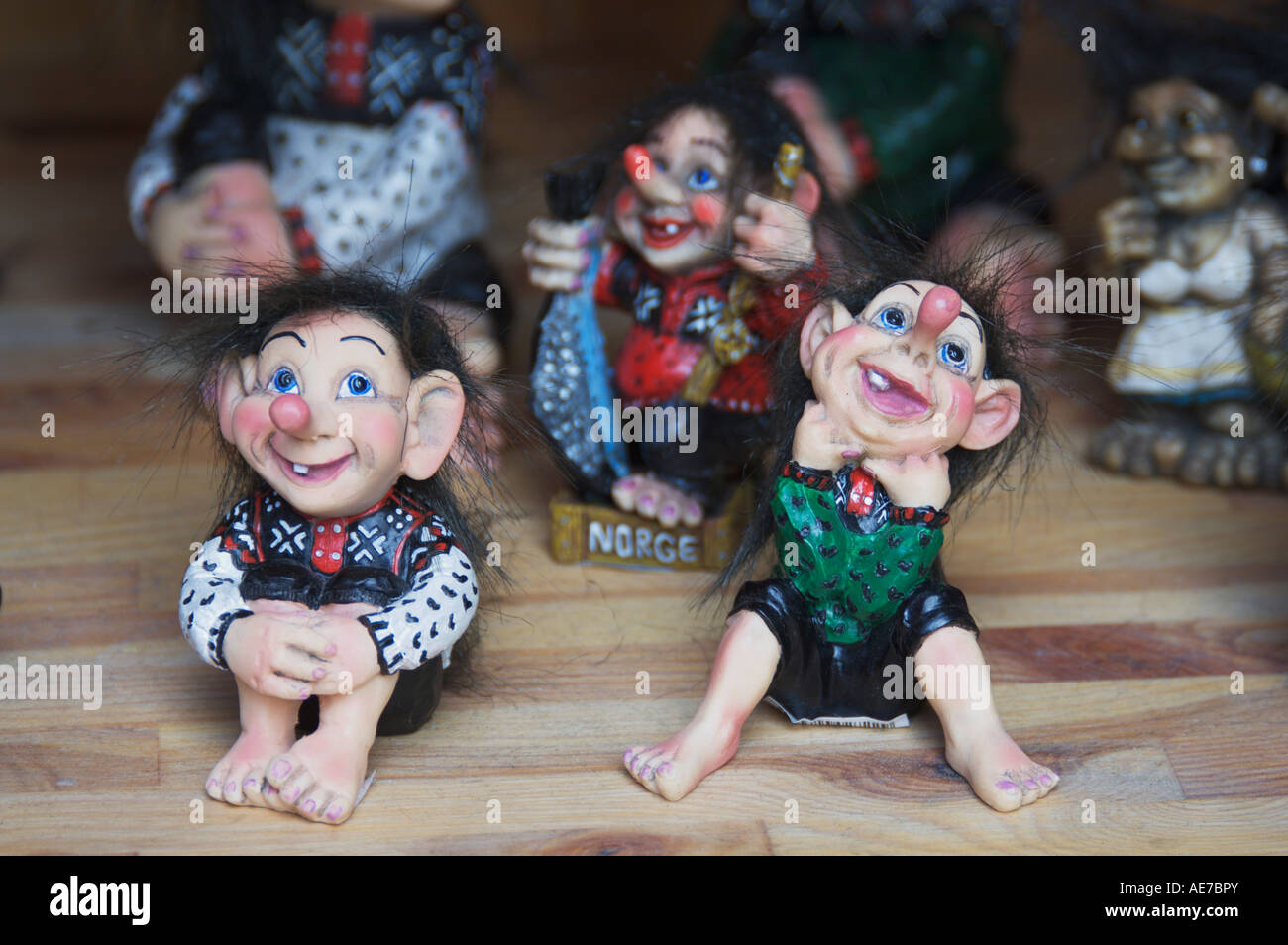 Model troll souvenirs for sale in Norway Stock Photo - Alamy