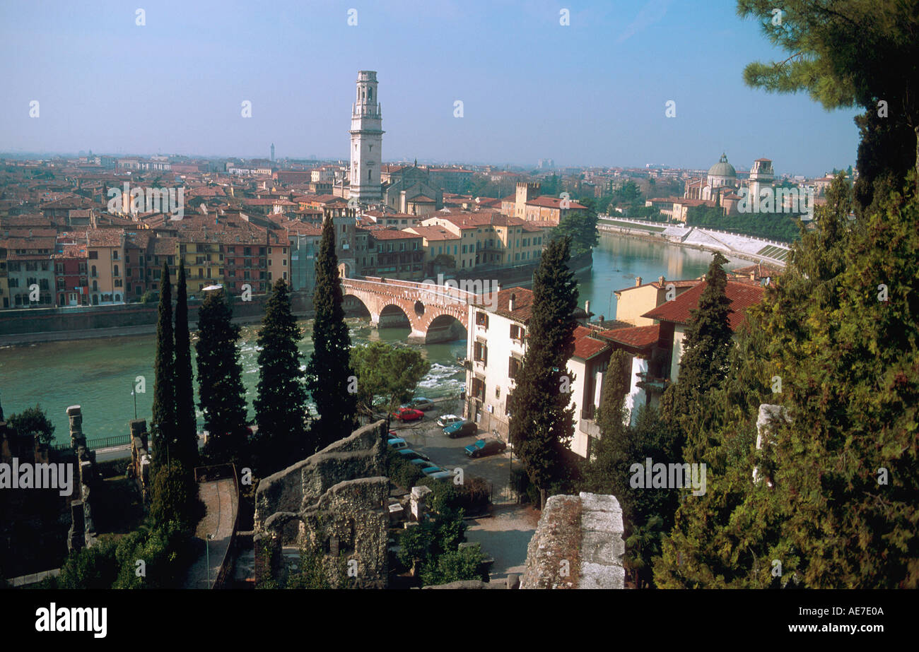 Verona Italy and the Adige River Stock Photo - Alamy