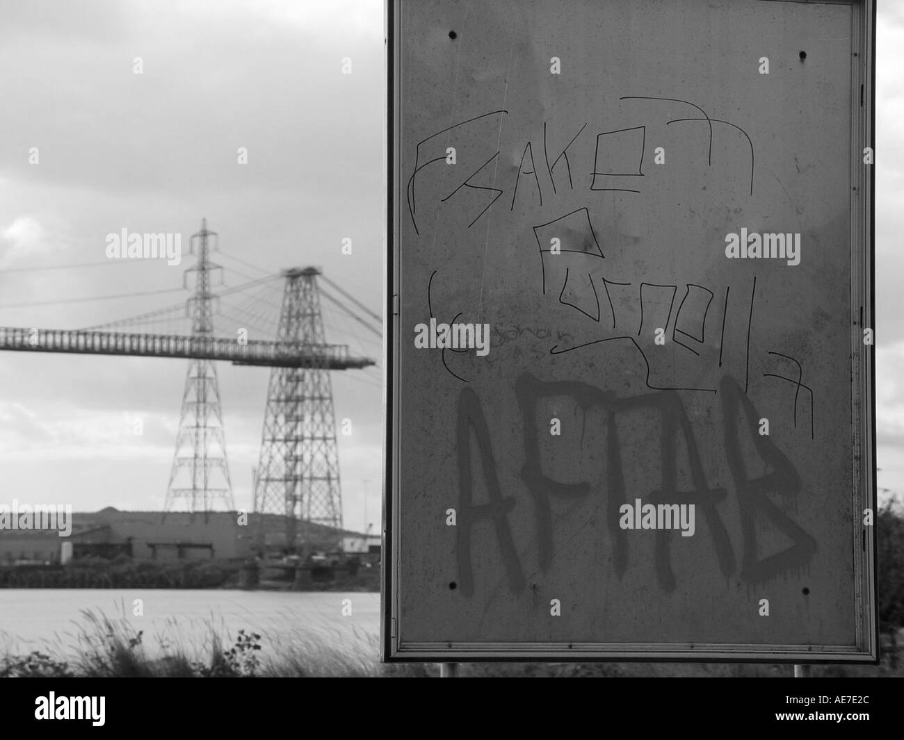 Graffiti at Newport South Wales GB UK 2003 Stock Photo