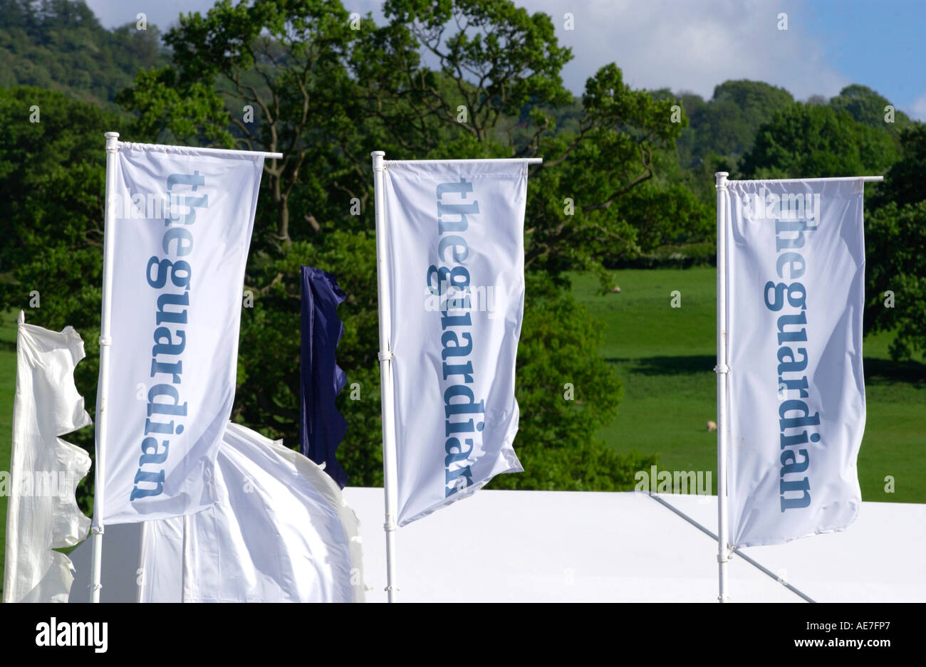 Theguardian Corporate Advertising Banners At The Guardian Hay
