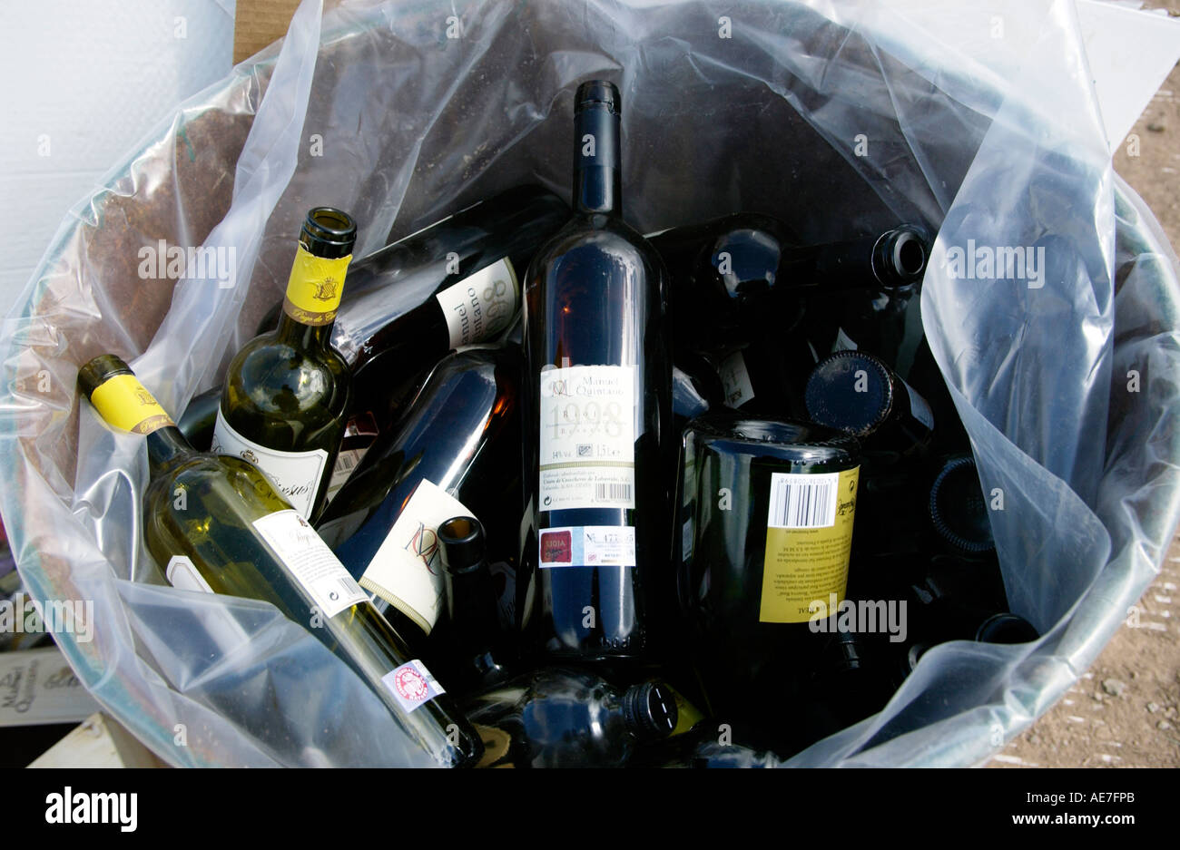 Glass bottle recycling powys wales hires stock photography and images