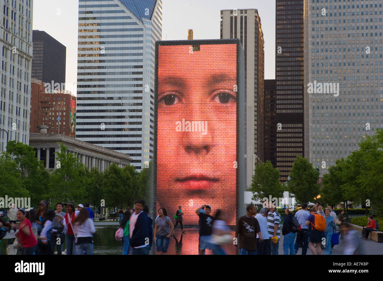 USA Illinois Chicago modern art Millenium park Stock Photo