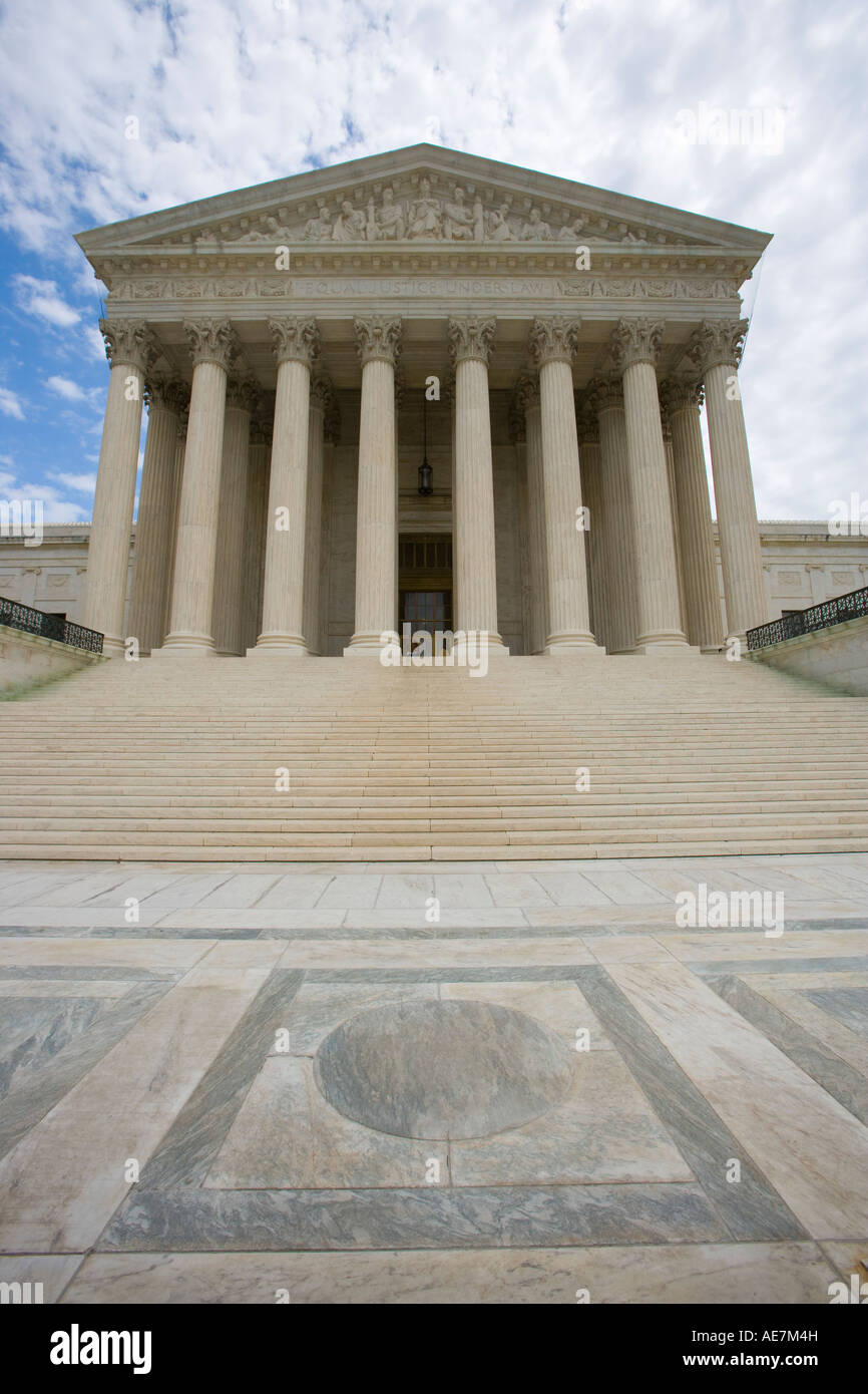 USA Washington DC Columns at The Supreme Court Stock Photo