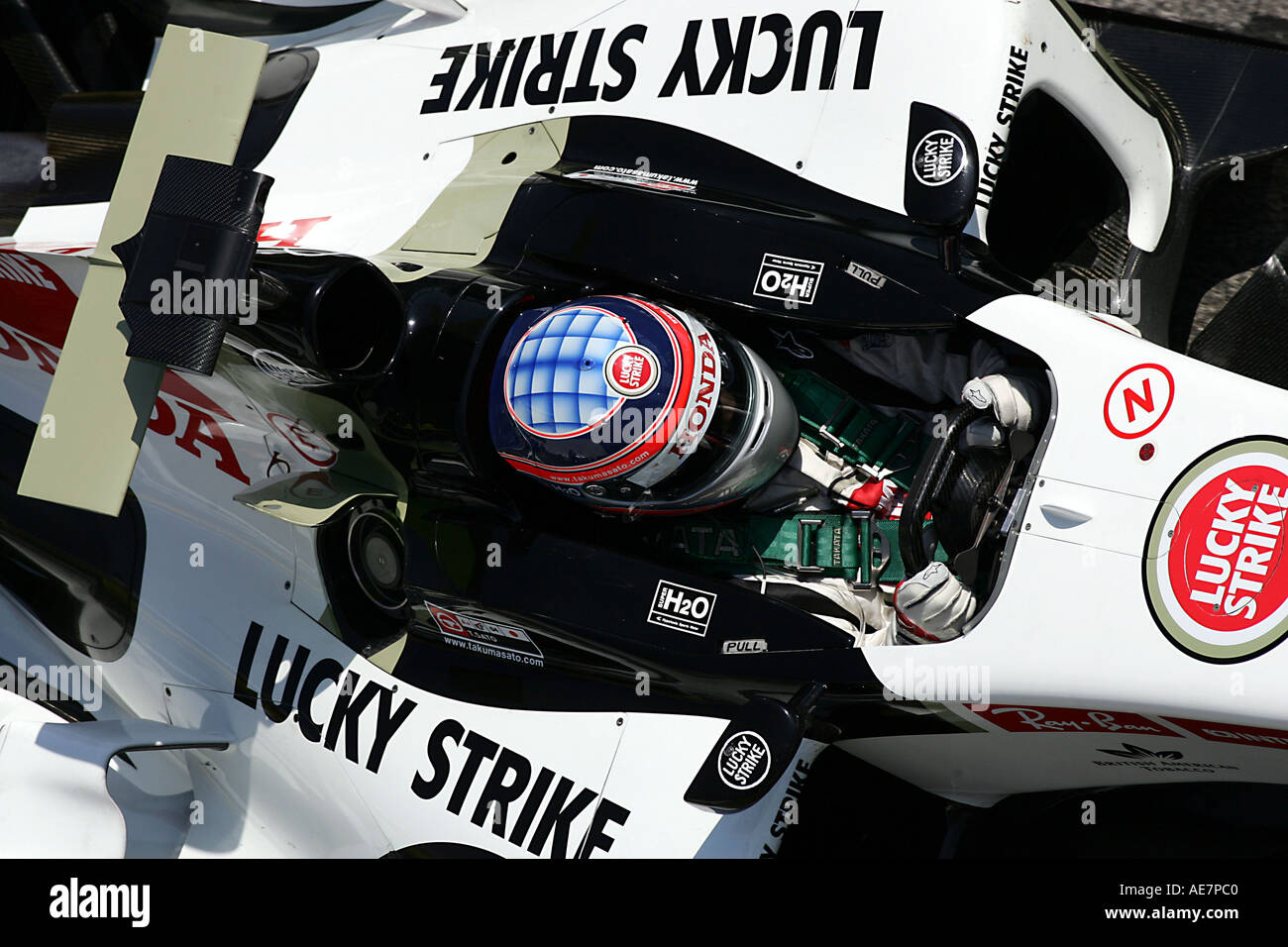 Takuma Sato JPN BAR Honda 007 San Marino Grand Prix Formula One Friday 22  04 05 Imola Italy Stock Photo - Alamy