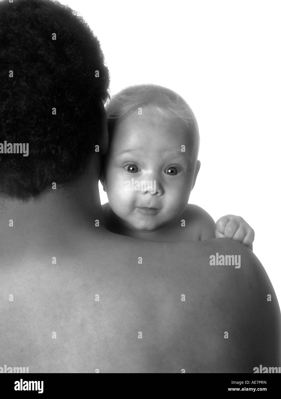 Boy looking over shoulder Black and White Stock Photos & Images - Alamy
