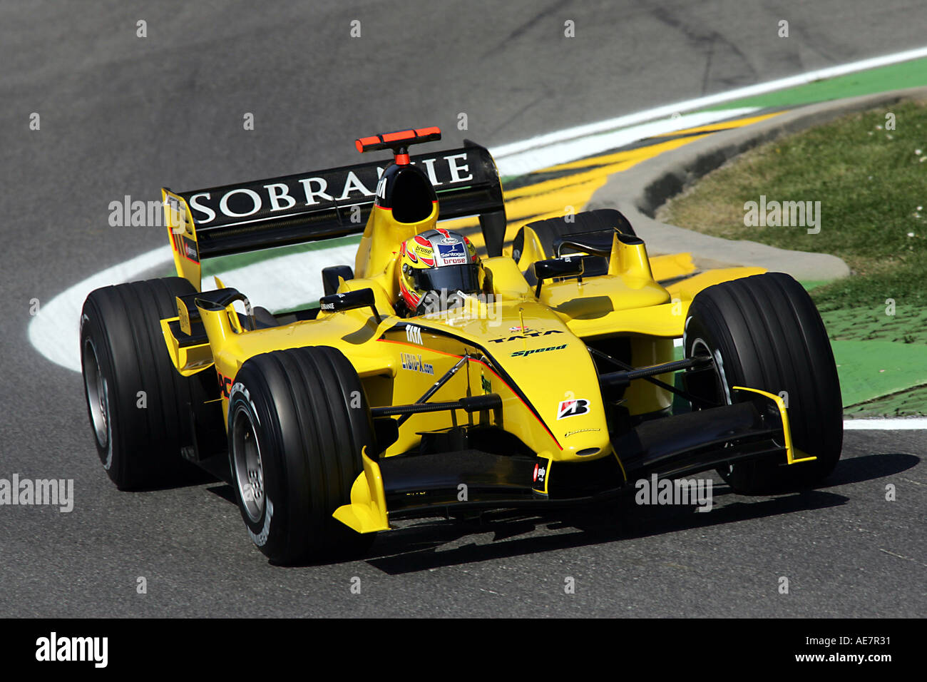 Tiago Monteiro POR Jordan Toyota EJ15 San Marino Grand Prix Formula Stock  Photo - Alamy