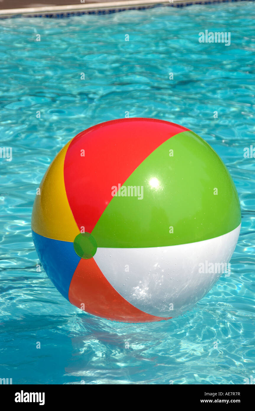 beach ball in pool