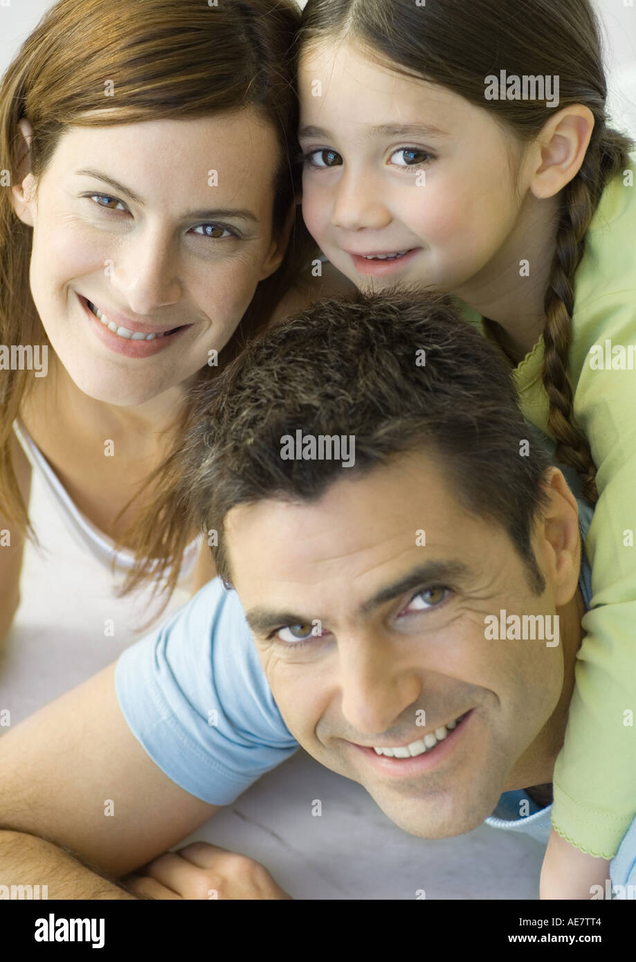 Family smiling, portrait Stock Photo