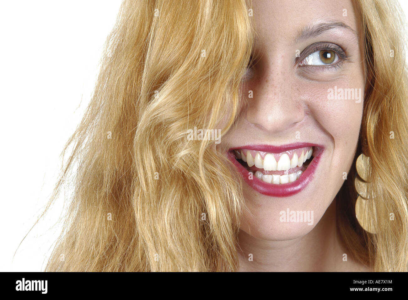 portrait of a laughing young women, Germany Stock Photo