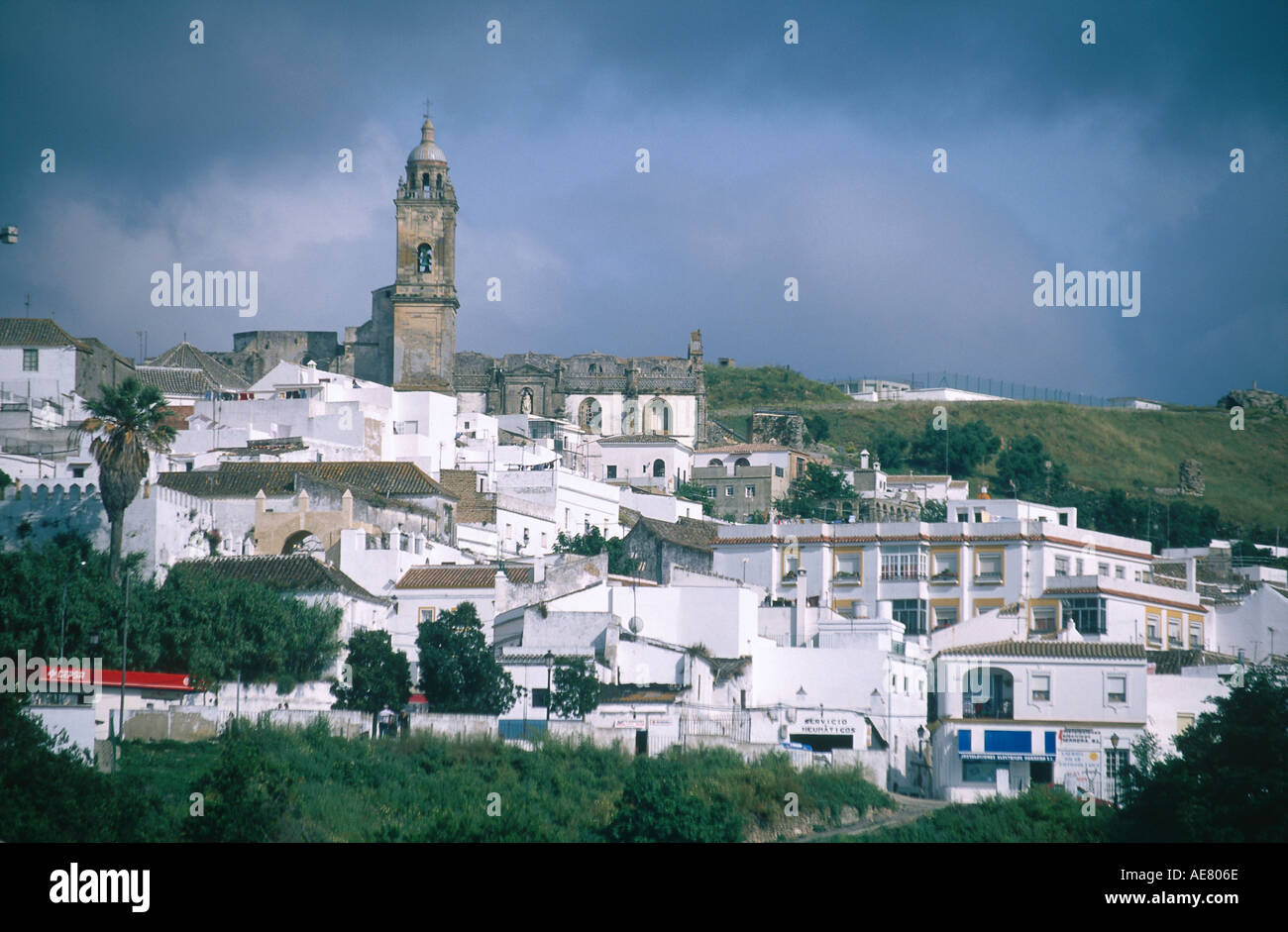 Houses in village, Pueblos Blancos, Medina Sidonia, Andalusia, Spain