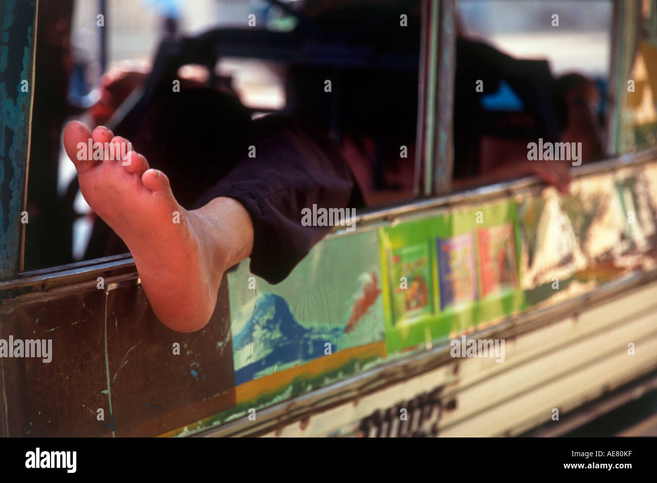 Putting your feet up Stock Photo Alamy