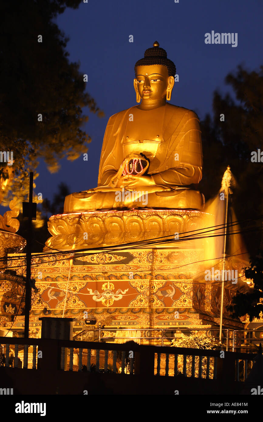 Giant Buddha statue in Kathmandu Nepal 2007 Stock Photo Alamy