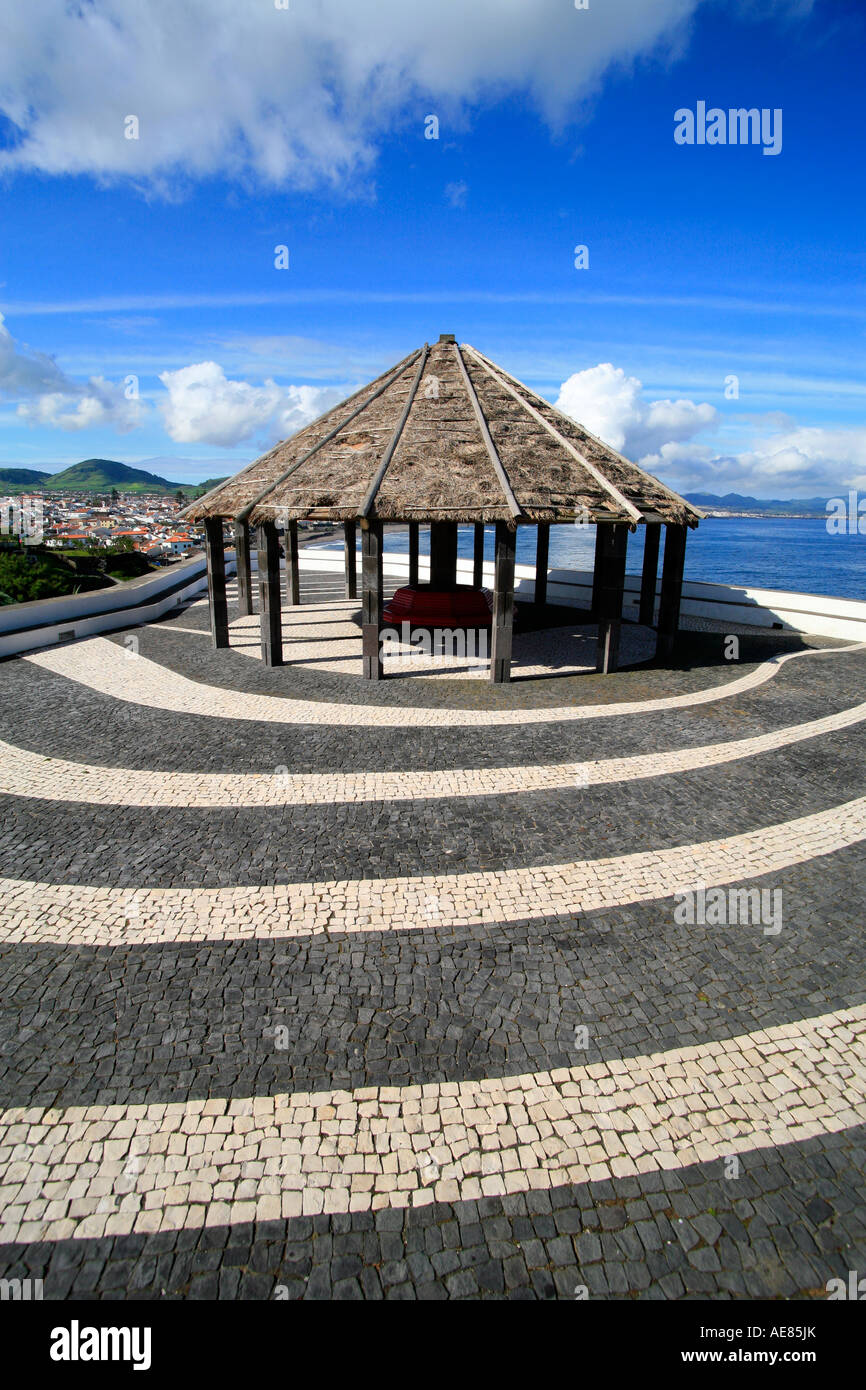 Viewpoint. City of Ribeira Grande, Azores Stock Photo