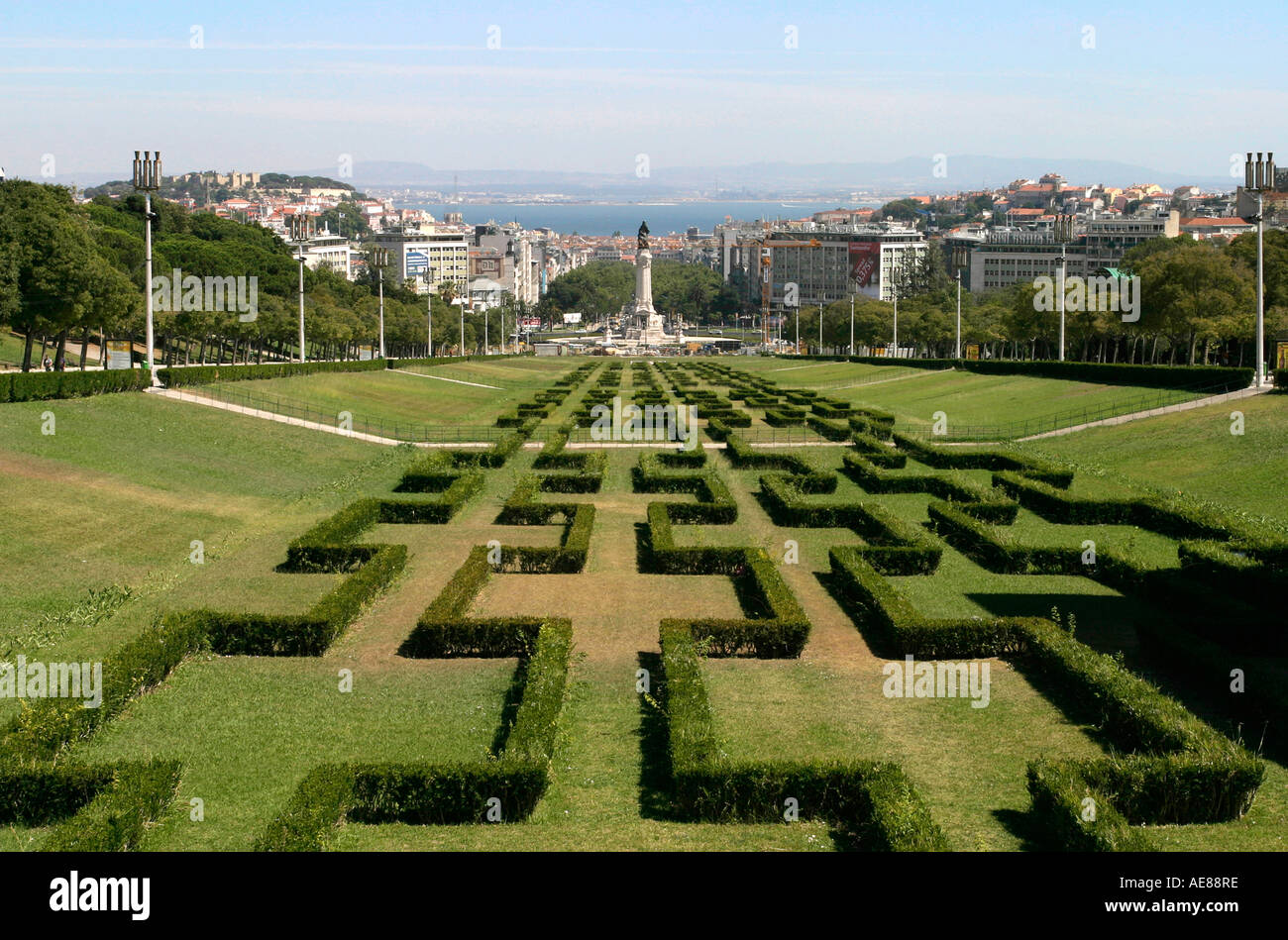 Edward VII Park, Lisbon, Portugal Stock Photo Alamy