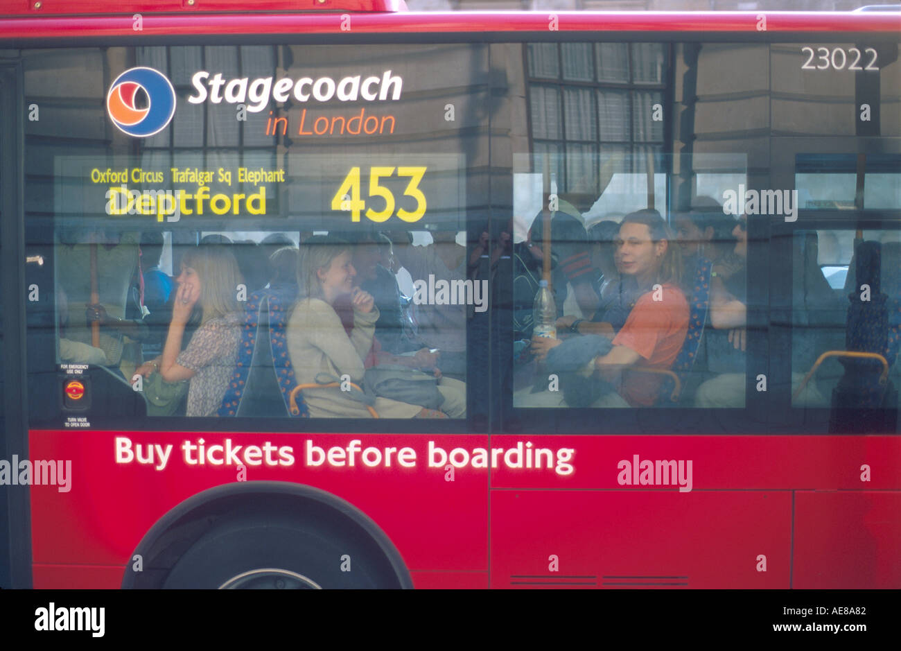 Bus passengers england hi-res stock photography and images - Alamy
