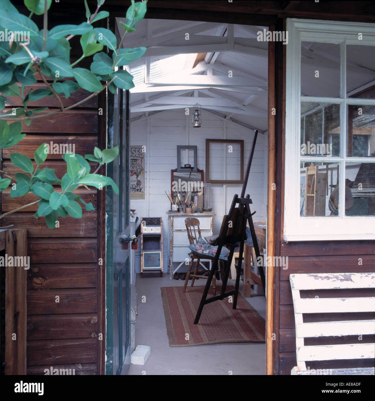 View Through Open Door Of Artist S Studio In Converted