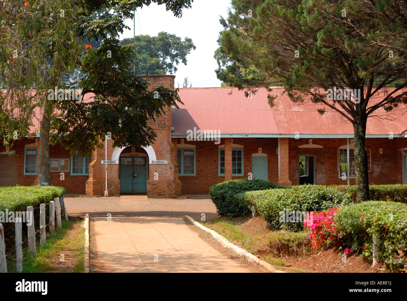 Part of the main classroom block at Maseno School Kenya East Africa Stock Photo