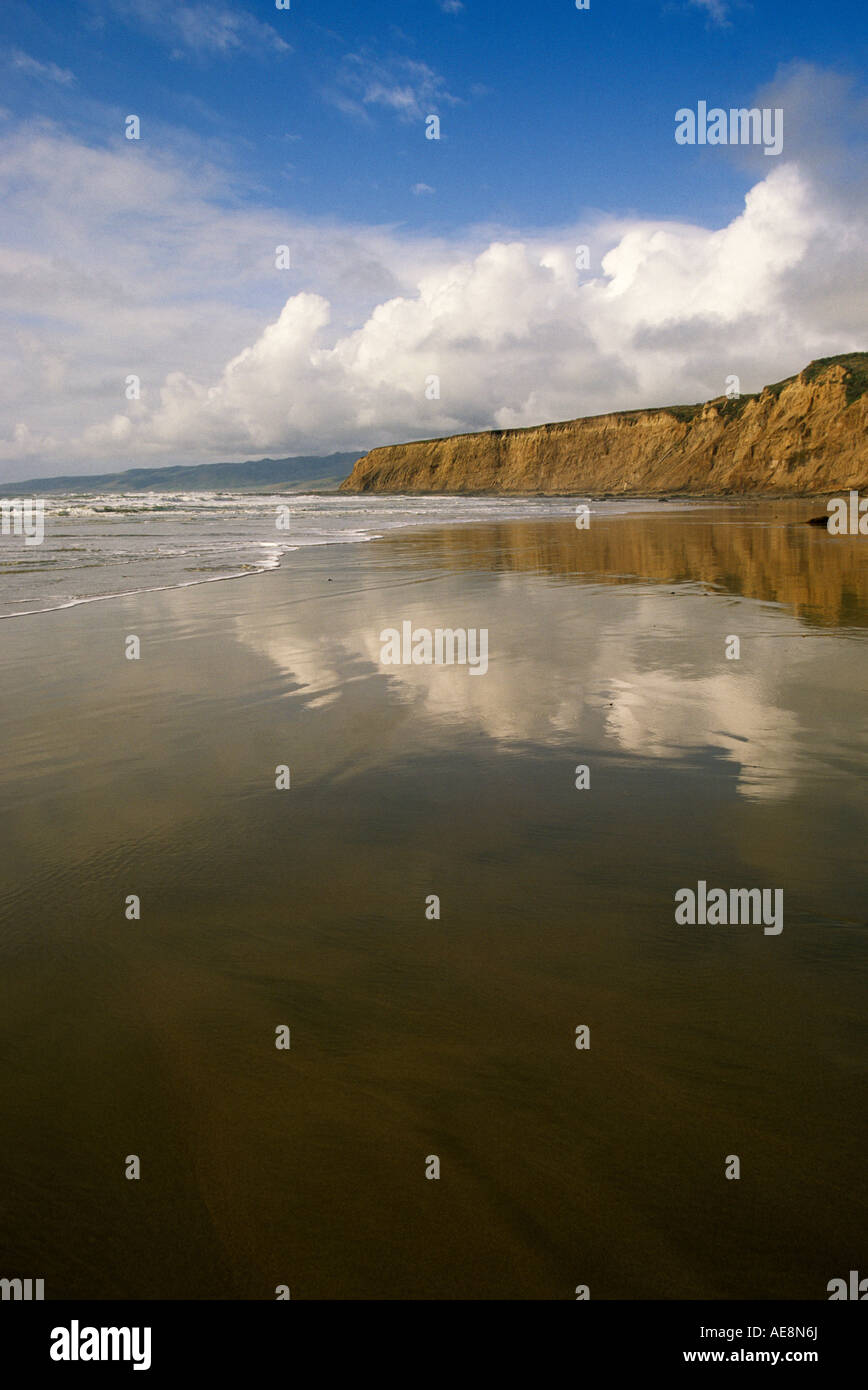 Afternoon on the beach at Jalama Beach County Park, Central California Coast, USA Stock Photo