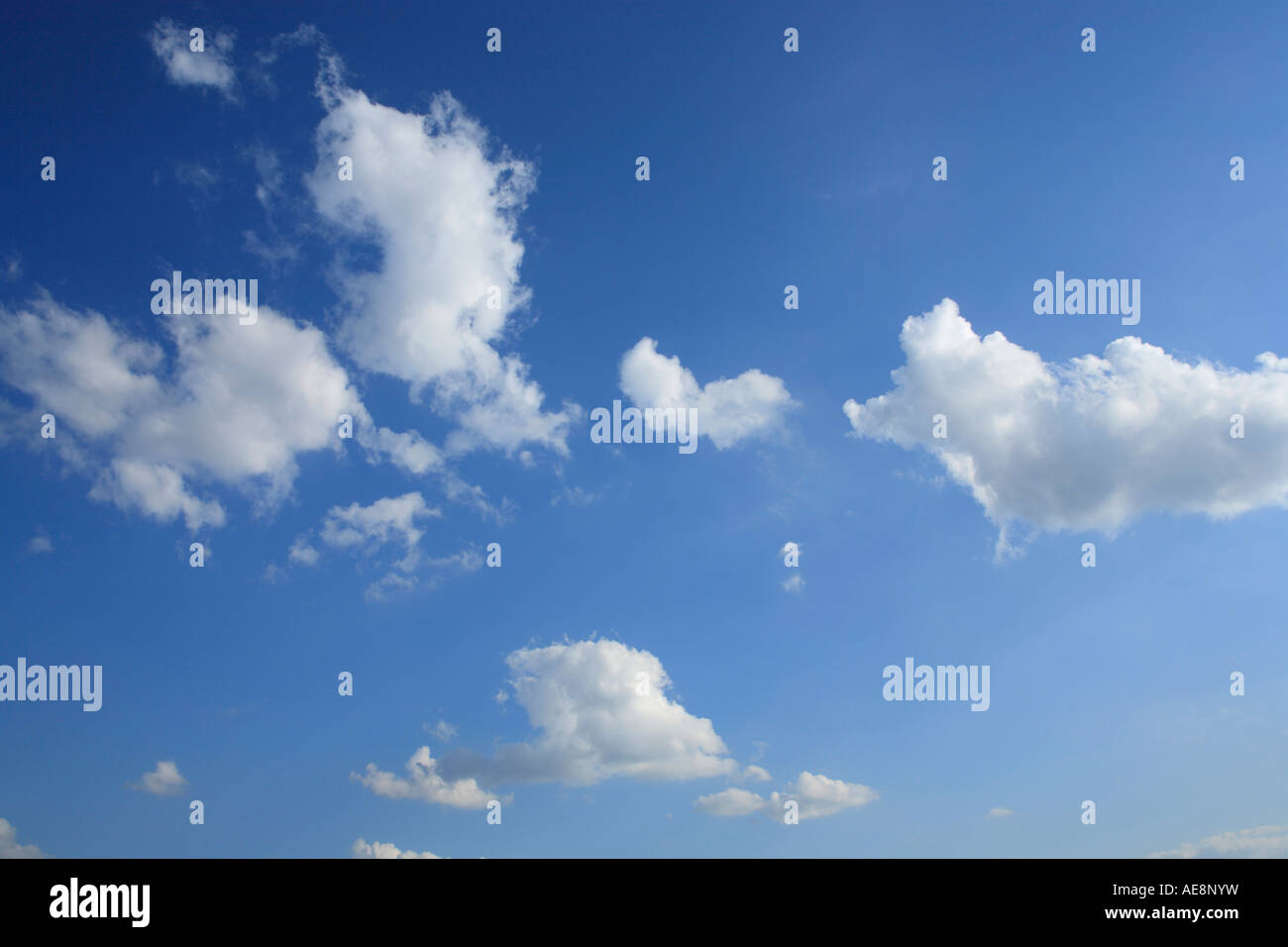 blue sky with cumulus cu clouds germany Stock Photo Alamy