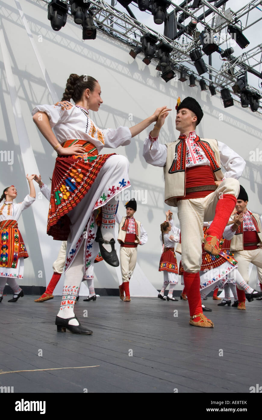 Image of Folk Dancers From Bulgaria at the Confolens Festival Stock Photo -  Alamy